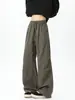 Pantalones casuales para hombre, primavera y otoño, corte holgado, pantalones de trabajo modernos, estilo americano, alta costura 2026, talla grande, pantalones largos de pierna ancha