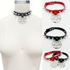 Nova moda Harajuku personalidade temperamento pontiagudo rebite estrela de cinco pontas pingente colar de couro alça de pescoço colar clavícula corrente