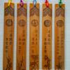 Regla de Bambú Carbonizado Tallado Estilo Antiguo de Venta Caliente al Por Mayor con Mango, Artesanía Souvenir Turístico, Educación de Estudios Chinos, Escala de Lugar Escénico