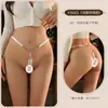 Ropa Interior Sexy para Mujer Tallas Grandes de Comercio Exterior, Tanga Atractiva, Perla Masajeadora Seductora, Estilo de Restricción 302