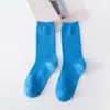 Nuevos calcetines coloridos de primavera y verano para niños calcetines de color caramelo para niños calcetines de color liso para estudiantes de primaria Regalos Venta al por mayor