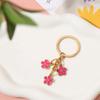 Chaveiro transfronteiriço Pingente Colorido Flor Bolsa Pingente Chave Pequeno Pingente Amazon Metal Chaveiro Atacado