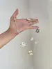 Collar de Cuentas de Corazón Colorido Estilo Étnico para Mujer, Cadena para Clavícula de Doble Capa con Cuerda Trenzada Marrón de Gama Alta de Nicho