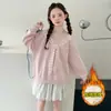 Sudadera para Niñas 2026 Otoño Nueva Moda Estilo Coreano Camiseta de Manga Larga para Niñas Mayores, Moderna Camiseta Básica Elegante Otoño-Invierno