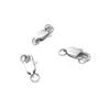 Fivela de pulseira de colar de pérolas de aço inoxidável Fivela japonesa com anel de solda dupla Fivela plana fivela acessórios para joias diy atacado