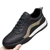Zapatos de Hombre de Moda para Primavera, Nuevo Estilo Coreano, Modernos y Versátiles, Zapatos Blancos Transpirables, Zapatos Casuales de Cuero Ligeros y Cómodos