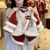 Terno de estilo nacional da menina Ningli Terno de véspera de Ano Novo 2025 Novas roupas de inverno Infantil Bebê Menina Estilo Estrangeiro Duas Peças Estilo de Ano Novo