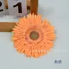 Flor de Crisantemo Grande Cepillada Flor de Crisantemo de Seda Artificial Flor de Gerbera Sombrero de Paja Tocado Arreglo Floral Diseño de Exhibición de Ventana