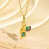 Colar Cruzado Novo Estilo Luxo Leve Esmalte Gota Diamante Cravejado Coração Futebol Flor Nicho Alto Padrão Versátil Corrente para Suéter DIY