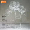 Adereços Decorativos, Flores Artificiais, Flores Simuladas, Flores Coloridas Grandes para Shoppings, Flores de Malha de Seda Prontas, Flores Feitas à Mão, Decorações Internas e Externas