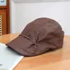 Gorra de Boina Plana Delgada Estilo Coreano para Mujer Otoño Retro Gorra Plana Visera Corta Boina Gorra Pato Gorra Ajustable Dropshipping