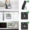 Venda Direta de Fábrica Termômetro Digital de Alimentos para Cozinha Temporizador Eletrônico para Forno de Assar Termômetro de Aço Inoxidável para Churrasco