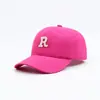 Gorra de Béisbol Casual de Moda Nueva con Forma de R, Gorra de Moda con Letras, Transpirable para Senderismo, Mismo Estilo que las Celebridades de Internet
