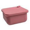 Caja de Silicona de Grado Alimenticio para Conservar Frescos Frutas y Verduras Redonda con Tapa Caja para Carpicnic Apta para Microondas Caja Bento para el Almuerzo