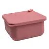 Lonchera de Silicona para Lonchera, Se Puede Calentar en el Horno de Microondas, Lonchera Térmica, Portátil, Regalo, Caja de Cubiertos para Exteriores
