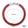 Pulseira Retangular de Diamante com Zircônia Inlaid em Cobre, Versátil, Estilo Europeu e Americano, com Toque de Luxo, Pulseira Tennis Ajustável