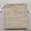 Bolsa de Lino Personalizada Retro Imitación Lino Bolsa de Empaque Medicinal Bolsa de Especias Cierre de Cordón Bolsillo con Solapa Pantalones Posos de Café Bolso de Mano Fabricante Venta al por Mayor