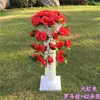 Columna Romana de Boda Cesta de Flores Arco de Apertura Decoración Columna de Flores para el Camino Estilo Nuevo Europeo Arreglo de Regalo de Boda Accesorios de Bienvenida