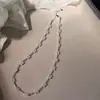 Collar Tubular de Perlas Florales con Cielo Estrellado Brillante con Perlas de Alta Calidad, Diseño de Nicho, Sencillo y de Moda, Estilo Ins con un Sentido de Sofisticación