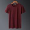 Nova Camiseta de Manga Comprida e Manga Curta em Seda de Leite para Homens Verão 2024 Tendência High-End Poliéster Secagem Rápida Camiseta de Meia Manga