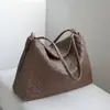 Diseño de Nicho Estilo Coreano Bolso de Mano Tejido Perezoso Gran Capacidad para Viajes Cotidianos Bolso de Hombro Retro Bolso de Axila