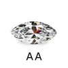 Piedra desnuda de circón blanco con forma de ojo de caballo gema CZ artificial piedra Hao olivino circonita cúbica ventas directas de fábrica de Wuzhou