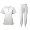 Conjunto de Treino Multicolorido Uniforme de Enfermagem Doutor Manga Curta Gola V Bolso Calça Terno de Enfermeira terno Médico Clínico