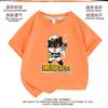 Camiseta Infantil de Gato Negro Sheriff Manga Corta Tallas Mediana y Grande Ropa Infantil Niños y Niñas Top Versátil Nuevo Verano 2023
