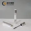 Tubo de máscara de pestañas plateado vintage con cabezal de cepillo fino ondulado 4 ml máscara de pestañas cosmética maquillaje tubo de máscara de pestañas material de embalaje
