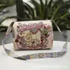 Bolso Almohada Estilo Étnico para Mujer 2026 Nuevo Bolso Cruzado de Correa Ancha Bolso Cubo Doble Cara Bolso Cilíndrico Retro de un Solo Hombro