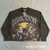 Sudadera con Capucha y Cremallera para Hombre y Mujer, Marca de Tendencia Estampada Transfronteriza, con Letras Estampadas de Pedrería