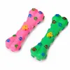 Brinquedo de osso de PVC espessado para cachorro, seguro e não tóxico, que faz barulho, alivia o tédio, adequado para Teddy, Corgi e filhotes em fase de dentição, personalizável