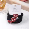 Gomas para el pelo estilo coreano en paquete de tarjeta con código de barras, Accesorios para el pelo de supermercado para mujer, Bandas elásticas gruesas de alta elasticidad, Anillos para el pelo sin marcas, Elásticos para coleta alta