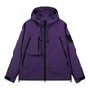 Chaqueta de trabajo informal holgada para hombre, estilo funcional, para exteriores, con tres bolsillos laterales