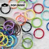 Accesorios para Joyería DIY Anillo de Hierro Pintado Colorido Anillo de Conexión Colgante para Llavero Aleación Colgante Hecho a Mano Material de Colgante al por Mayor