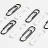 Clip de Papel Blanco Negro 28mm 33mm 50mm Clip de Papel Colorido Papelería de Oficina Marcador de Libros Bolsa Clip de Papel de Plástico