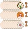 Venda por atacado Natal Crianças DIY Pintura Criativa Requintado Artesanato de Madeira Listagem Decoração de Festa da Árvore de Natal