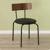 Mesa de Negociação Mesa de Vidro Redonda de Vidro de Aço Pequena Mesa Redonda de Vidro Simples Moderna e Combinação de Cadeira Mesa de Vidro Redonda