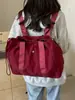 Bolsa Tote de Lona de Grande Capacidade para Mulheres 2024 Primavera Nova Mochila Casual Textura Bolsa de Ombro Axila para o Dia a Dia