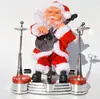 Contas de escalada elétricas Papai Noel escada de escalada simples escada de escalada dupla carrinho de veado com paraquedas escalada de chaminé corda de escalada brinquedos de Natal