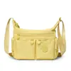 Jielangshi Nova Bolsa Transversal Feminina de Tecido de Nylon Bolsa Grande Bolsa Transversal Repelente à Água Leve Ombro Único Bolsa Transversal Multicamadas
