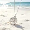 Explosiones Europeas y Americanas Árbol de la Vida Minimwind Collar para Mujer Acero de Titanio No se Cae Cadena para Clavícula Todo-partido Joyería de Alta Calidad