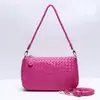 Bolsa de mão tecida à mão simples e fashion de grande capacidade transfronteiriça, bolsa de ombro/axila fashion requintada e leve