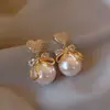 Pendientes de Perla Estilo Francés para Mujer 2025 Nuevos Populares Pendientes de Alta Gama con Diseño de Borla, Elegantes Accesorios para Orejas de Lujo Ligero de Nicho