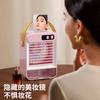 Ventilador Portátil Transfronteiriço, Ventilador de Mesa com Borrifador Refrescante Portátil, Ventilador com Suporte Espelho de Maquiagem, Ventilador de Ar Frio, Venda por Atacado em Estoque