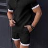 2025 Europeu e Americano Transfronteiriço Amazon Estação Independente Novo Shorts Estilo Multibolsos Amarrado Masculino Listrado Calças de Praia Marca da Moda