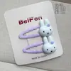 Presilha de Cabelo de Coelho Desenho Animado BB Clip Infantil Doce Fofo Presilha de Franja Presilha para Cabelos Rebeldes Estrela de Cinco Pontas Presilha Pinça Grampo Acessórios de Cabelo