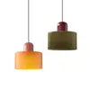 Lámpara Colgante Estilo Vintage Bauhaus Línea Larga Dormitorio Mesita de Noche Vidrio Lámpara Colgante Pequeña Mesa de Comedor Accesorios de Iluminación Minimalistas