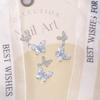 Nuevo de Primavera LZ joyería para uñas de alta definición Serie Valle de Mariposas Lujo Ligero Mariposa Tridimensional Super Brillante colgante Accesorios de Diamante para Uñas