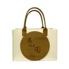 Festival de Mediados de Otoño, Flores Hermosas y Luna Llena, Bolsa de Fieltro Personalizada, Bolsa de Fieltro Creativa como Regalo Corporativo, Bolso de Mano Grueso de Color Puro